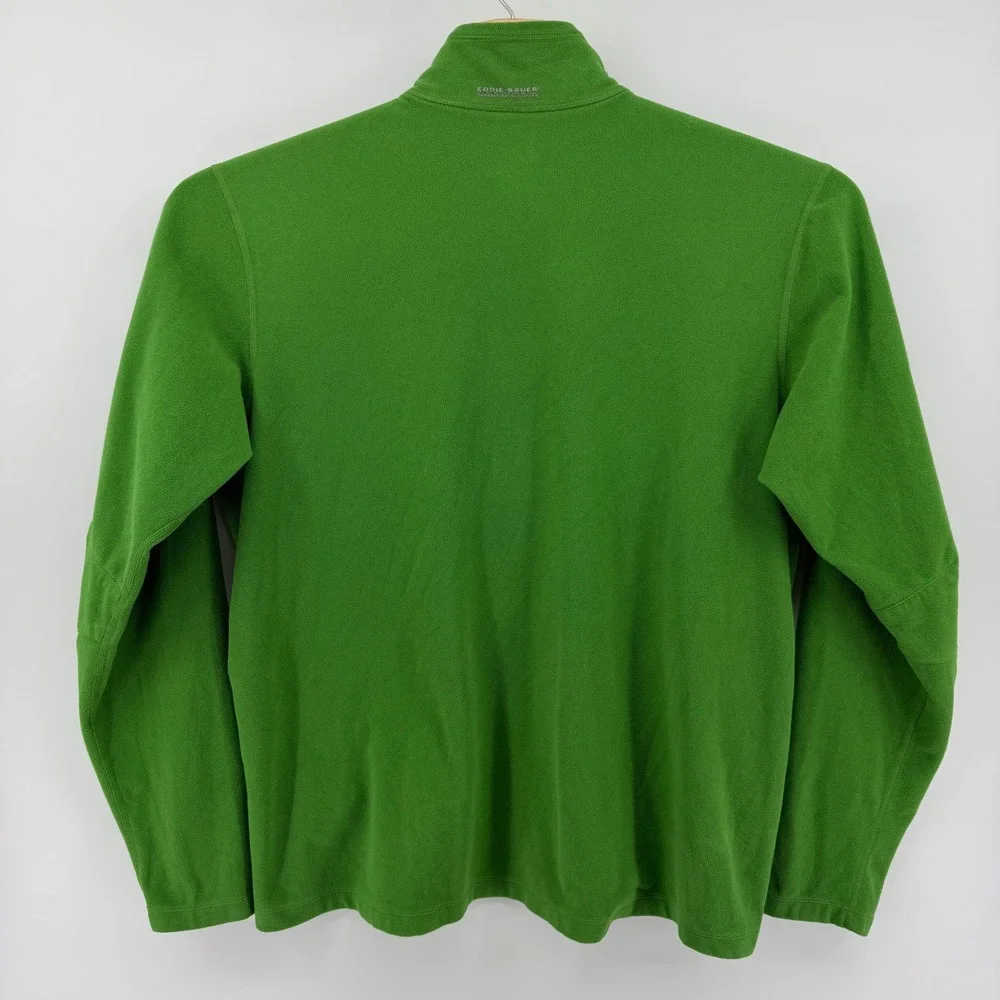 Eddie Bauer First Ascent Fleece‎ Pullover Mens XL Tall Green Quarter Zip Layer